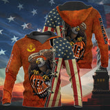 20% OFF One Nation Under God Cincinnati Bengals Hoodie Full Zip Hoodies