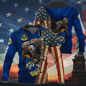 20% OFF One Nation Under God Los Angeles Rams Hoodie Full Zip Hoodies