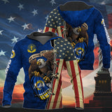 20% OFF One Nation Under God Los Angeles Rams Hoodie Full Zip Hoodies