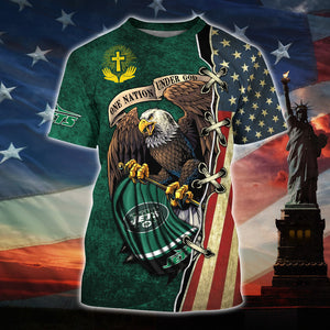 15% OFF One Nation Under God New York Jets Tee shirt