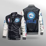 Philadelphia 76ers Leather Jacket