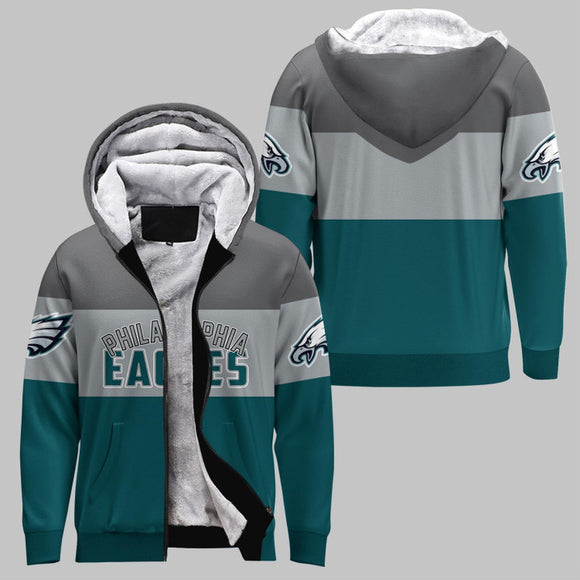 20% OFF Philadelphia Eagles Extreme Fleece Jacket 3D