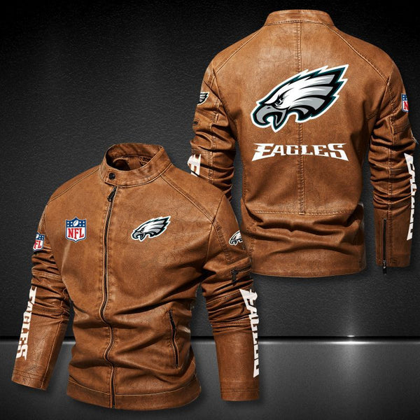 30% OFF Hot Sale Philadelphia Eagles Leather Jacket Cheap For Men