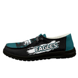 Philadelphia Eagles Moccasin Slippers - Hey Dude Shoes Style