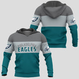 20% OFF Philadelphia Eagles Zip Up Hoodies Extreme Pullover Hoodie 3D