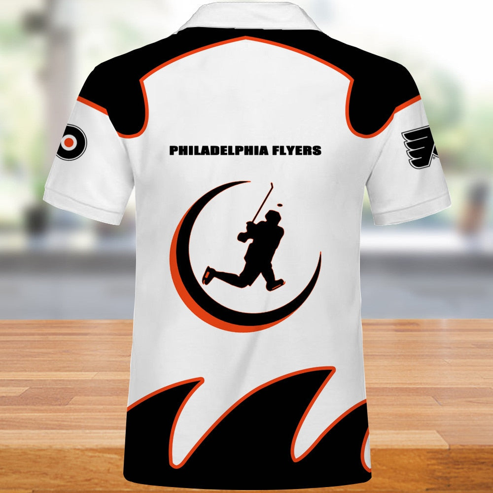 Best Selling Product] Custom Golf Mix NHL Philadelphia Flyers Polo Shirt