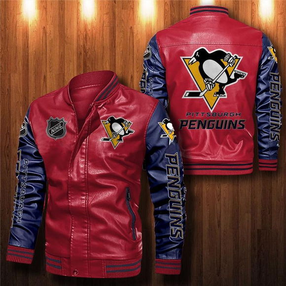 Pittsburgh Penguins Leather Jacket