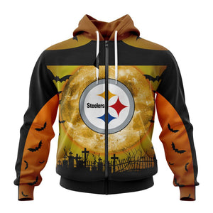 15% OFF Cheap Pittsburgh Steelers Hoodies Halloween Custom Name & Number