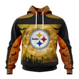 15% OFF Cheap Pittsburgh Steelers Hoodies Halloween Custom Name & Number
