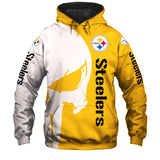 Pittsburgh Steelers Hoodies Skull Printed