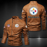 Pittsburgh Steelers Leather Jacket Winter Coat