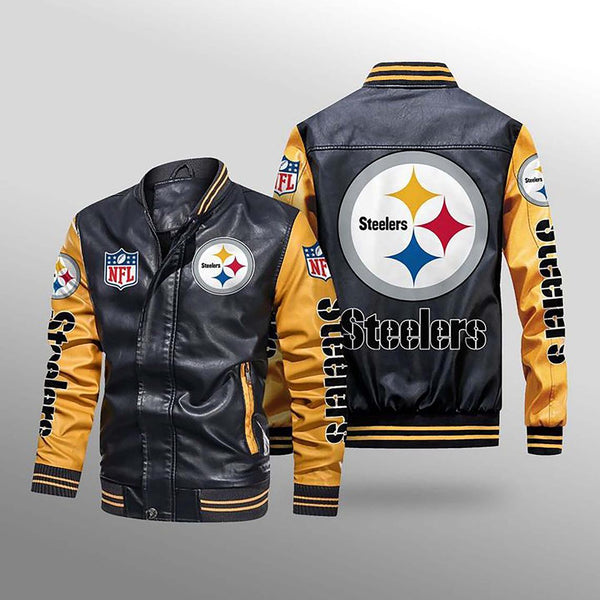 Large Pittsburgh Steelers Leather Jacket w/ Toboggan for Sale in Pembroke,  NC - OfferUp