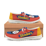 20% OFF Pittsburgh Steelers Moccasin Slippers - Hey Dude Shoes Style