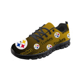 Pittsburgh Steelers Sneakers Repeat Print Logo Low Top Shoes