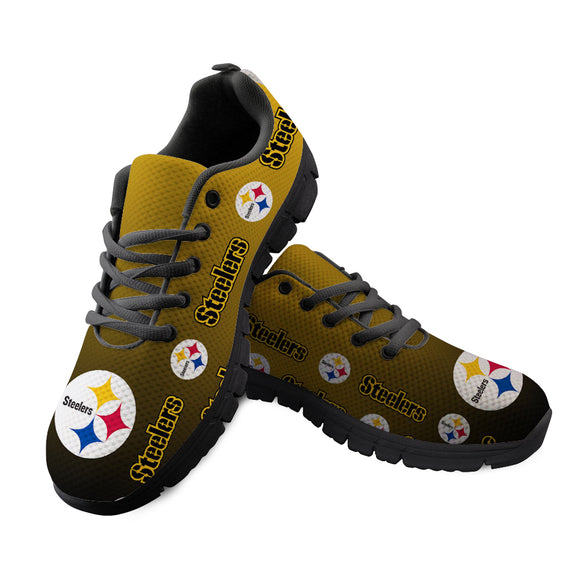 Pittsburgh Steelers Sneakers Repeat Print Logo Low Top Shoes