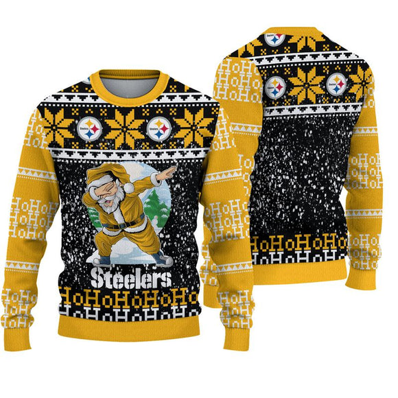 Pittsburgh Steelers Sweatshirt Santa Claus Ho Ho Ho