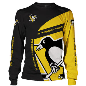Lastes Pittsburgh Penguins Sweatshirt 3D Long Sleeve