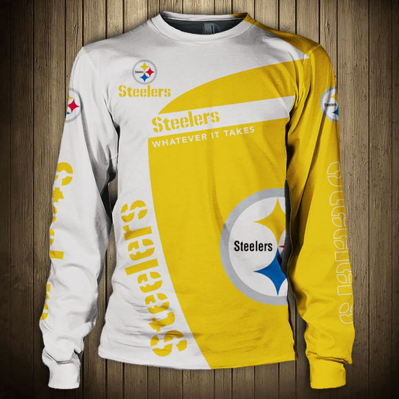 Pittsburgh Steelers Crewneck Sweatshirt 3D Long Sleeve