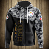 Pittsburgh Steelers Military Hoodie 3D With Hooded