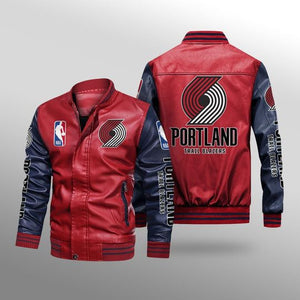 Portland Trail Blazers Leather Jacket