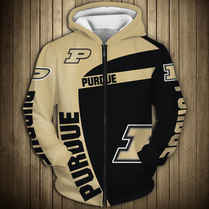 Up To 20% OFF Purdue Boilermakers Zip Up Hoodie 3D