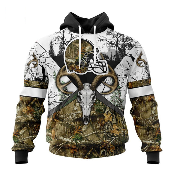 15% OFF Realtree Camo Cleveland Browns Hoodie Custom Name & Number