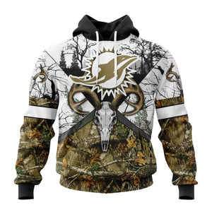15% OFF Realtree Camo Miami Dolphins Hoodie Custom Name & Number