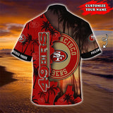 San Francisco 49ers Hawaiian Shirt Customize Your Name