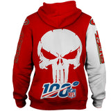 San Francisco 49ers Hoodies Skull Printed