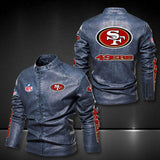 San Francisco 49ers Leather Jacket Winter Coat