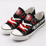 San Francisco 49ers Mens Shoes Low Top Canvas Shoes