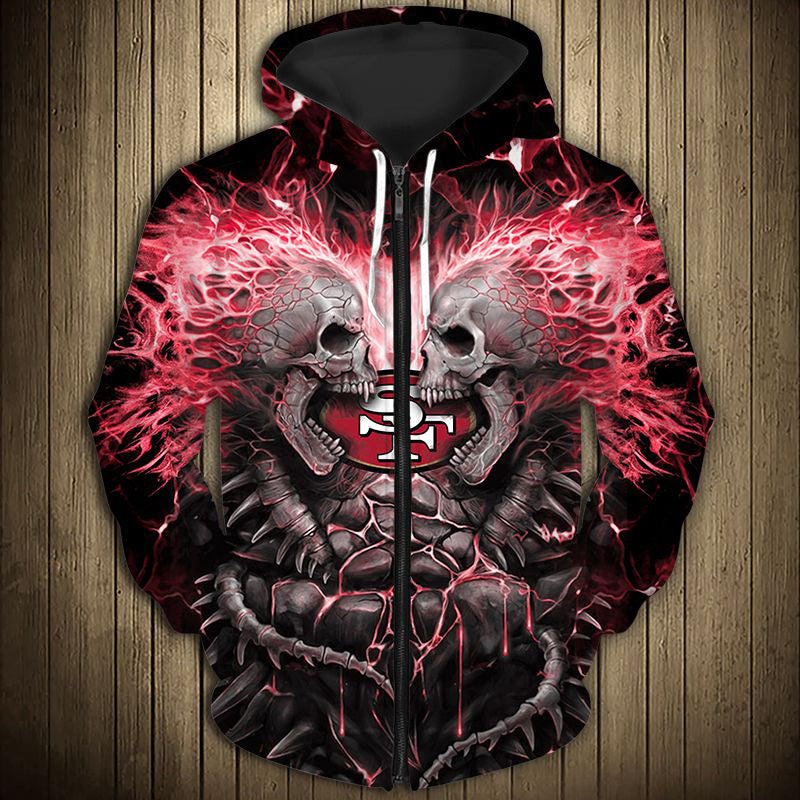 49ers skull hoodie online