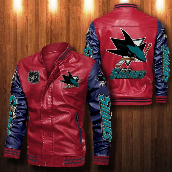 San Jose Sharks Leather Jacket