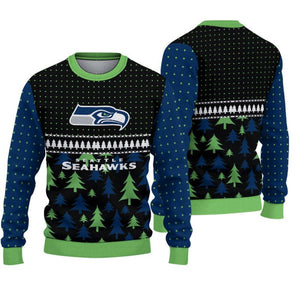 Seattle Seahawks Christmas Sweatshirt 3D