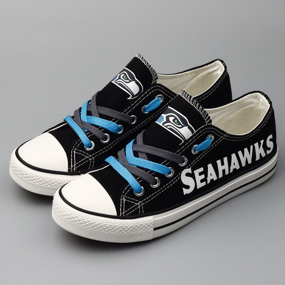 Seattle Seahawks Men's Shoes Low Top Canvas Shoes
