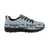 Seattle Seahawks Sneakers Repeat Print Logo Low Top Shoes