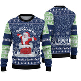 Seattle Seahawks Sweatshirt Christmas Funny Santa Claus
