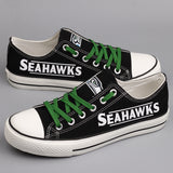 Seattle Seahawks Women's Shoes Low Top Canvas Shoes