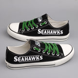 Seattle Seahawks Women's Shoes Low Top Canvas Shoes