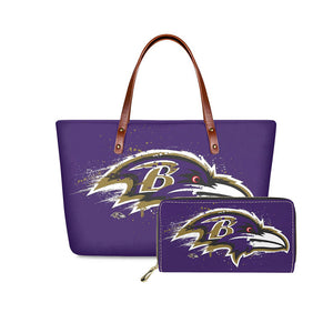 Set 2pcs Baltimore Ravens Handbags And Purse
