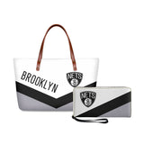 Set 2pcs Brooklyn Nets Handbags And Purse