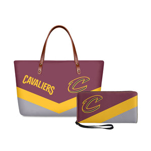 Set 2pcs Cleveland Cavaliers Handbags And Purse