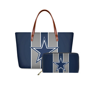 Set 2pcs Dallas Cowboys Handbags And Purse