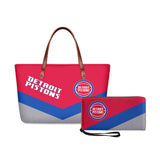 Set 2pcs Detroit Pistons Handbags And Purse