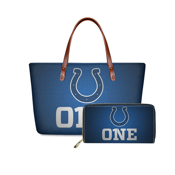 Set 2pcs Indianapolis Colts Handbags And Purse