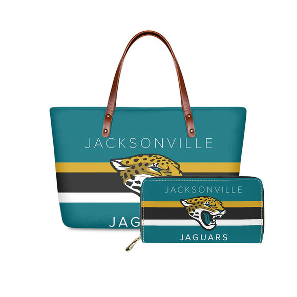 Set 2pcs Jacksonville Jaguars Handbags And Purse