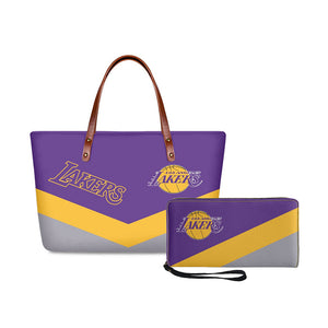 Set 2pcs Los Angeles Lakers Handbags And Purse