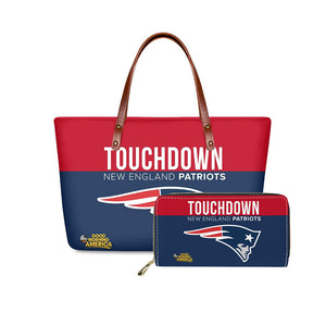 Set 2pcs New England Patriots Handbags And Purse