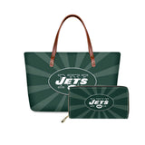 Set 2pcs New York Jets Handbags And Purse