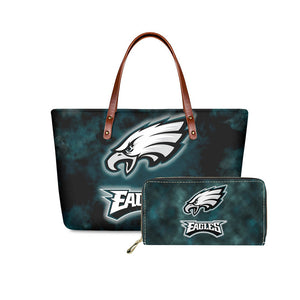 Set 2pcs Philadelphia Eagles Handbags And Purse